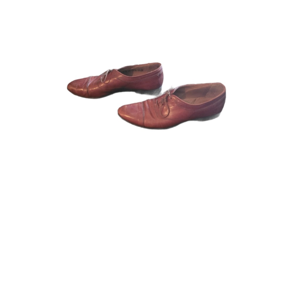 Johnston & Murphy Oxford Shoes Mens 11 Brown Leather Cap Toe Lace Up Dress Shoes